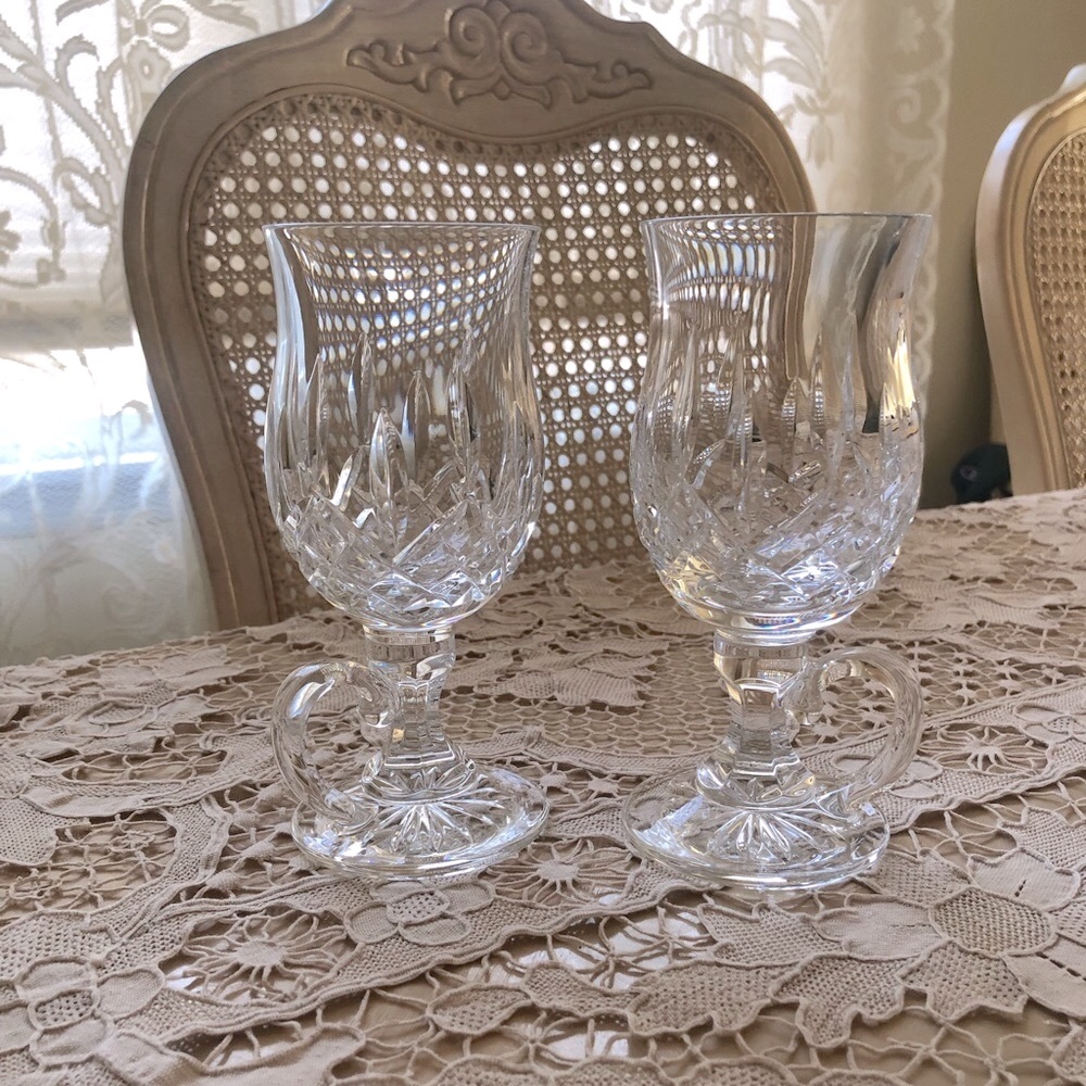 Waterford Lismore Set of 2 Crystal Irish Coffee Mugs NWOT
MADE IN IRELAND